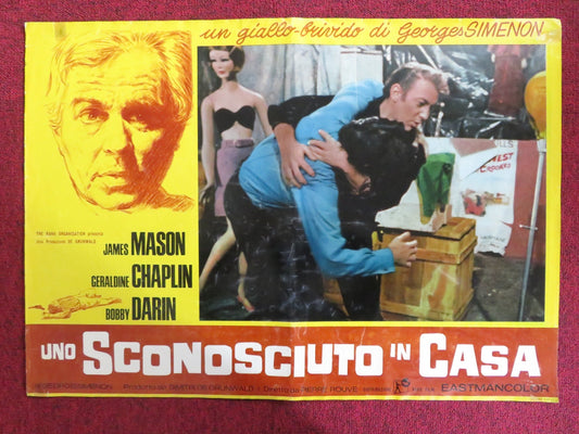 COP - OUT - E ITALIAN FOTOBUSTA POSTER JAMES MASON GERALDINE CHAPLIN 1967 Rendezvous Cinema Movie posters