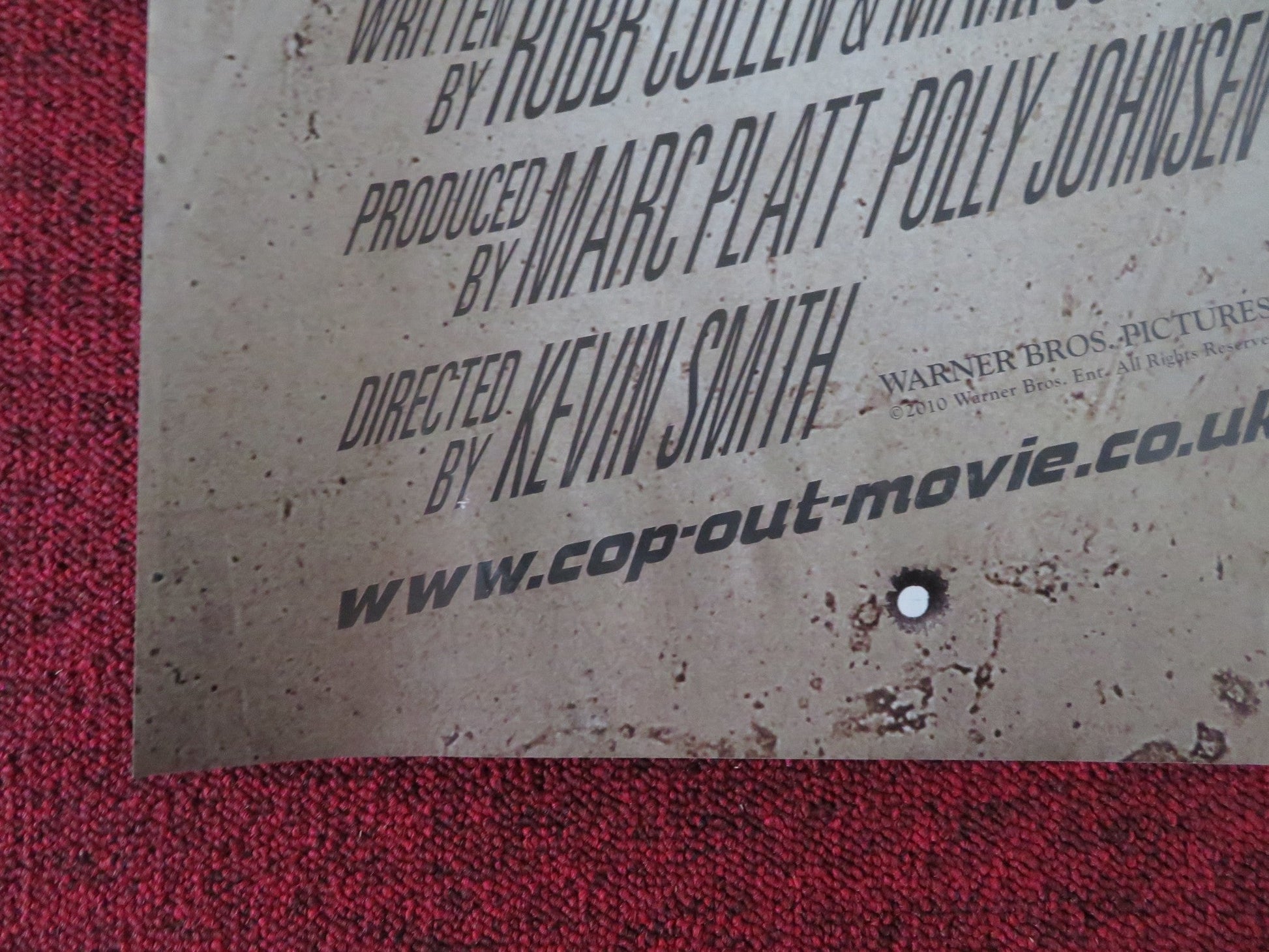 COP OUT UK QUAD (30"x 40") ROLLED POSTER BRUCE WILLIS TRACY MORGAN 2010 Rendezvous Cinema Movie posters