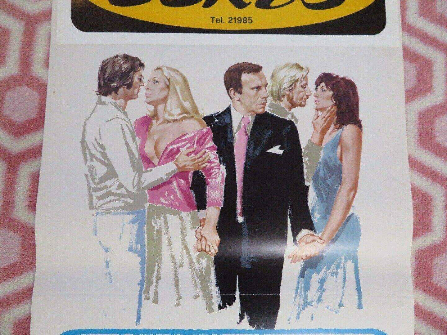 COPPIE INFEDELI / Escapade ITALIAN LOCANDINA (27.5"x13") POSTER M SOUTTER 1974 Movie posters