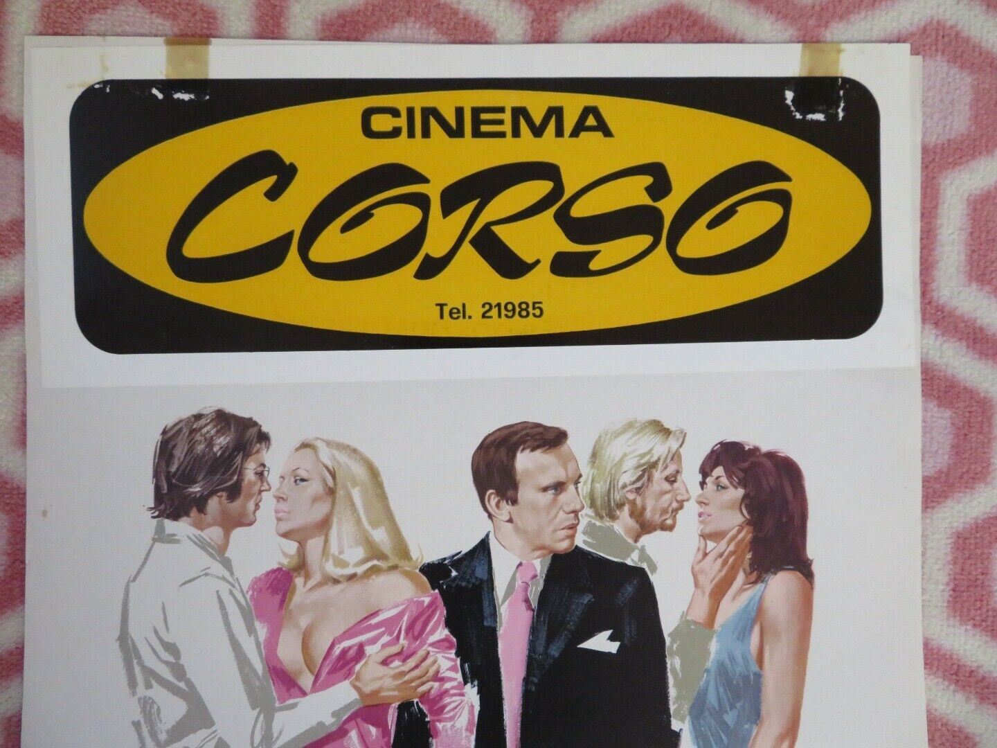 COPPIE INFEDELI / Escapade ITALIAN LOCANDINA (27.5"x13") POSTER M SOUTTER 1974 Movie posters