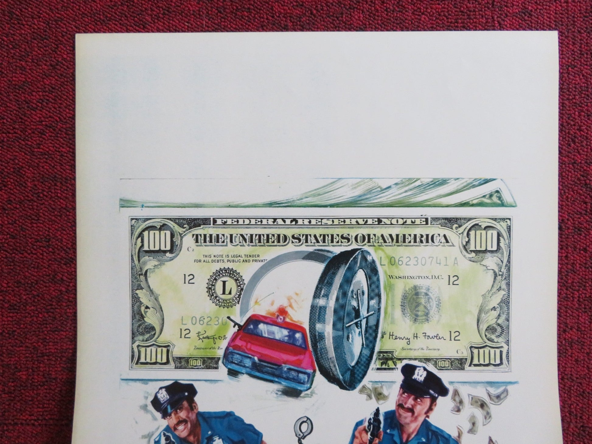 COPS AND ROBBERS - B ITALIAN LOCANDINA POSTER CLIFF GORMAN JOSEPH BOLOGNA 1973 Rendezvous Cinema Movie posters