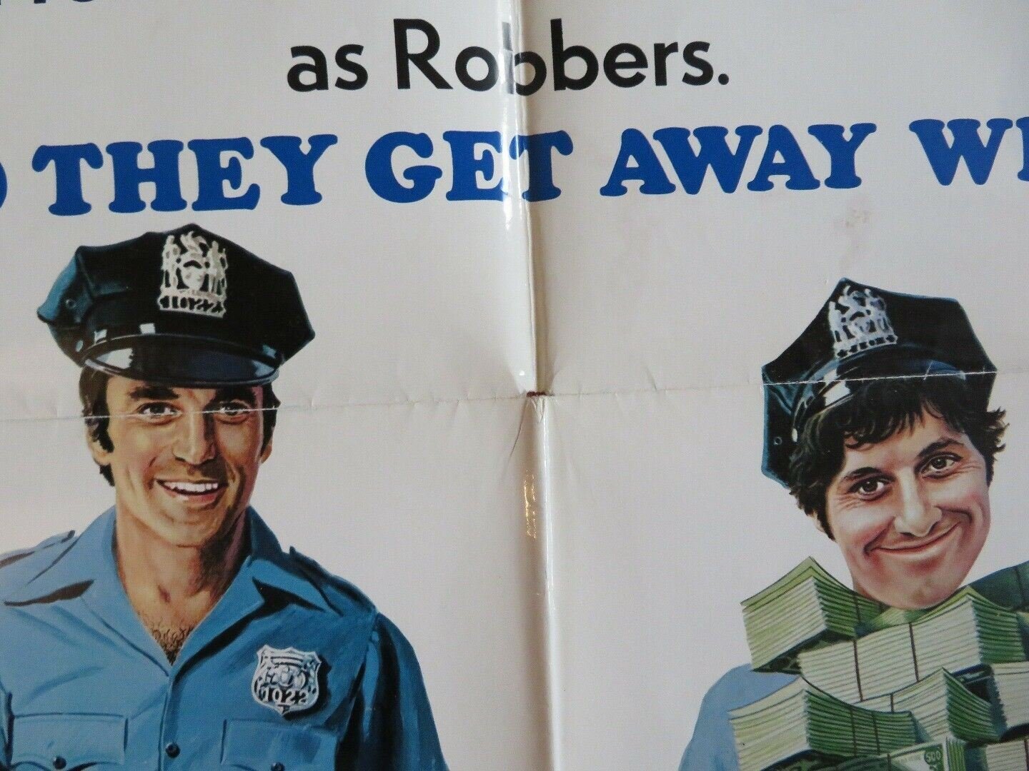 COPS AND ROBBERS US ONE SHEET POSTER CLIFF GORMAN JOSEPH BOLOGNA 1973 Movie posters