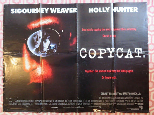 COPYCAT BRITISH QUAD (30"x 40") POSTER SIGOURNEY WEAVER HOLLY HUNTER 1995 Movie posters
