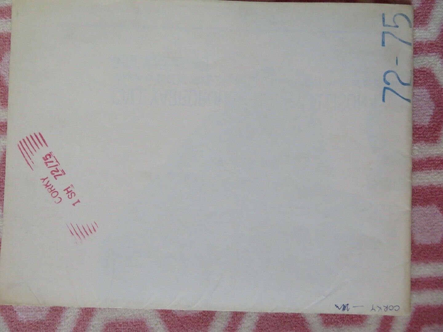 CORKY FOLDED US ONE SHEET POSTER ROBERT BLAKE CHARLOTTE RAMPLING 1972 - Rendezvous Cinema