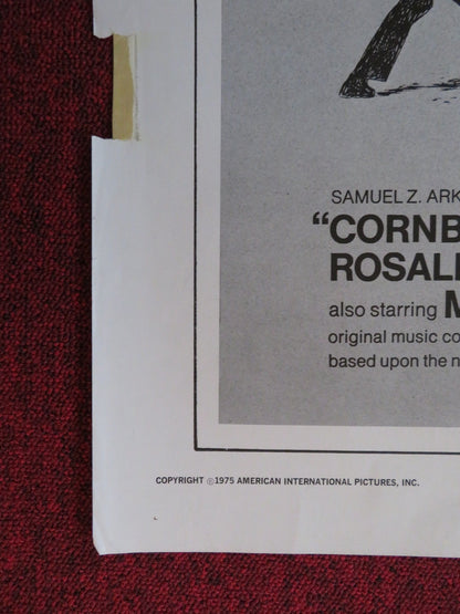 CORNBREAD, EARL AND ME FOLDED US ONE SHEET POSTER MOSES GUNN ROASLIND CASH 1975 Rendezvous Cinema Movie posters