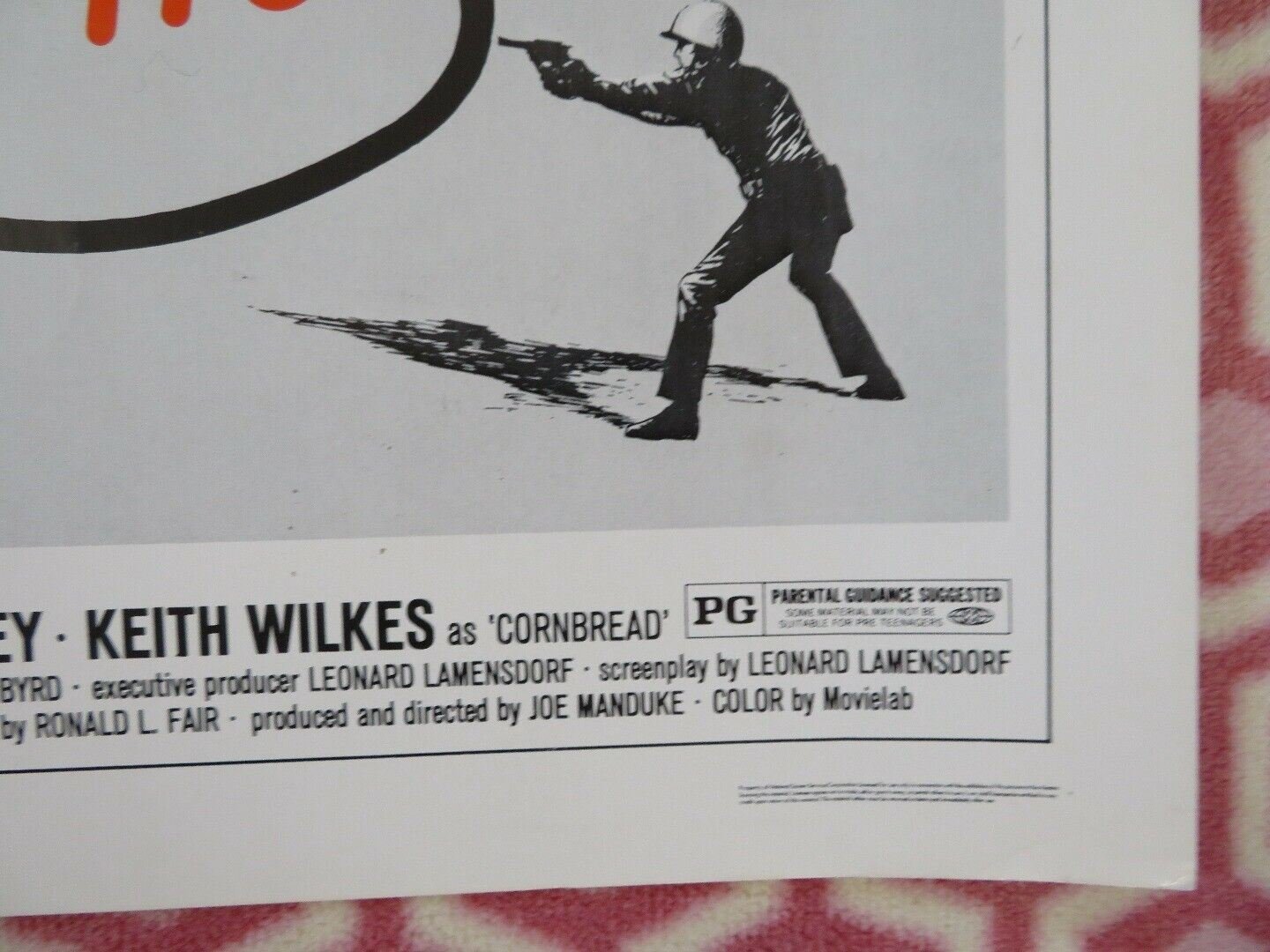 CORNBREAD, EARL & ME US HALF SHEET (22"x 28") POSTER MOSES GUNN R CASH 1975 Movie posters