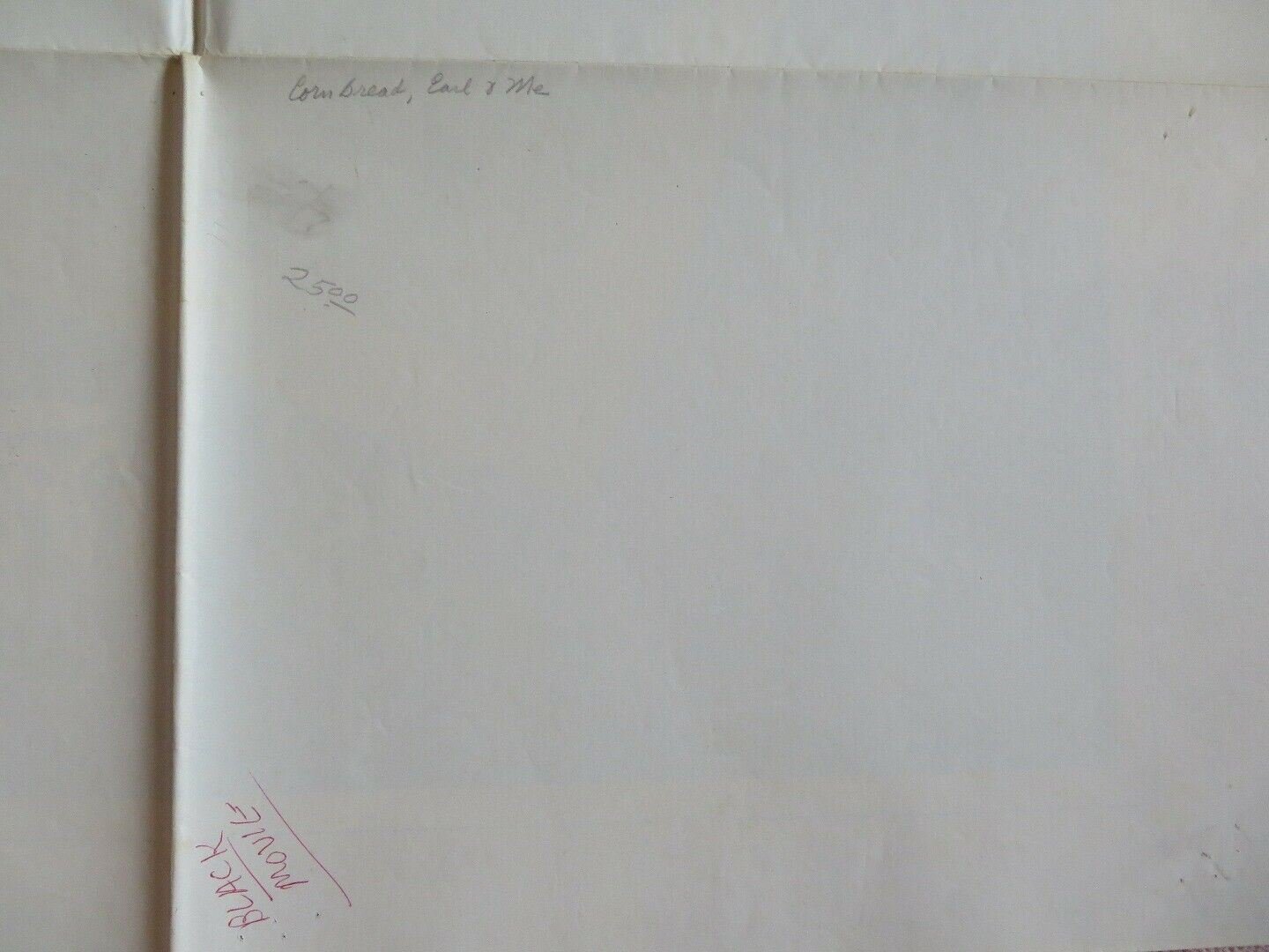 CORNBREAD, EARL & ME US ONE SHEET POSTER MOSES GUNN L.FISHBURNE1975 - Rendezvous Cinema