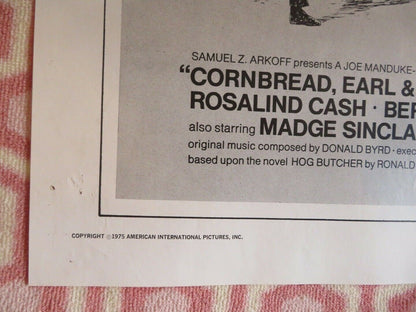 CORNBREAD, EARL & ME US ONE SHEET POSTER MOSES GUNN L.FISHBURNE1975 - Rendezvous Cinema