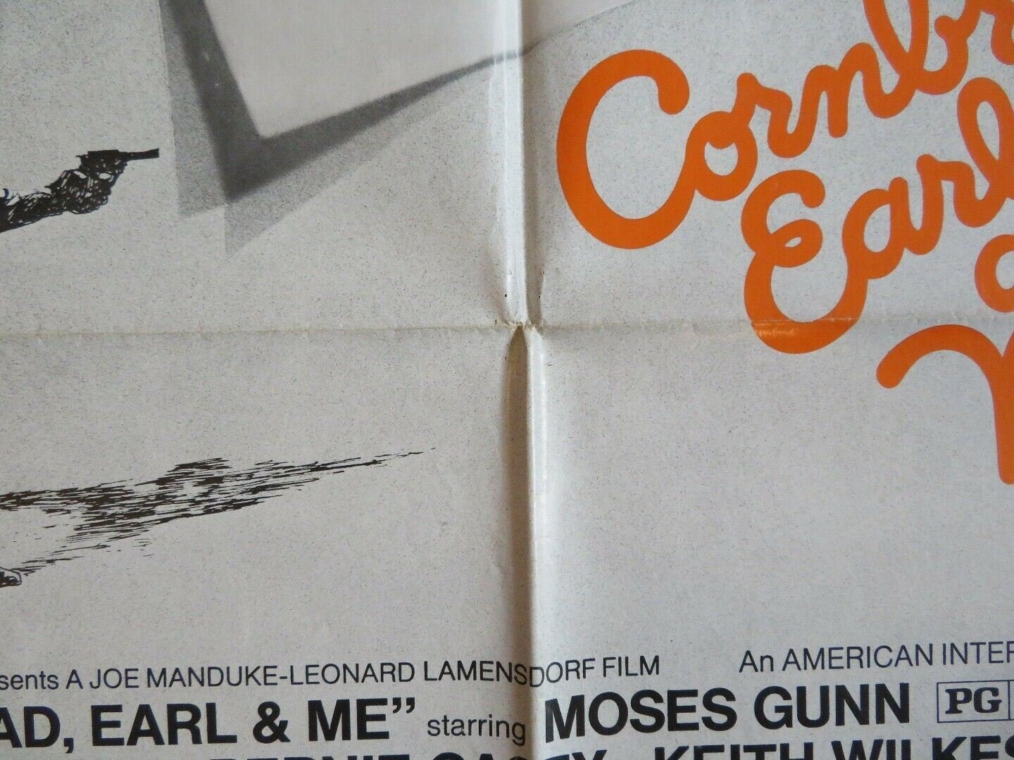 CORNBREAD, EARL & ME US ONE SHEET POSTER MOSES GUNN L.FISHBURNE1975 - Rendezvous Cinema