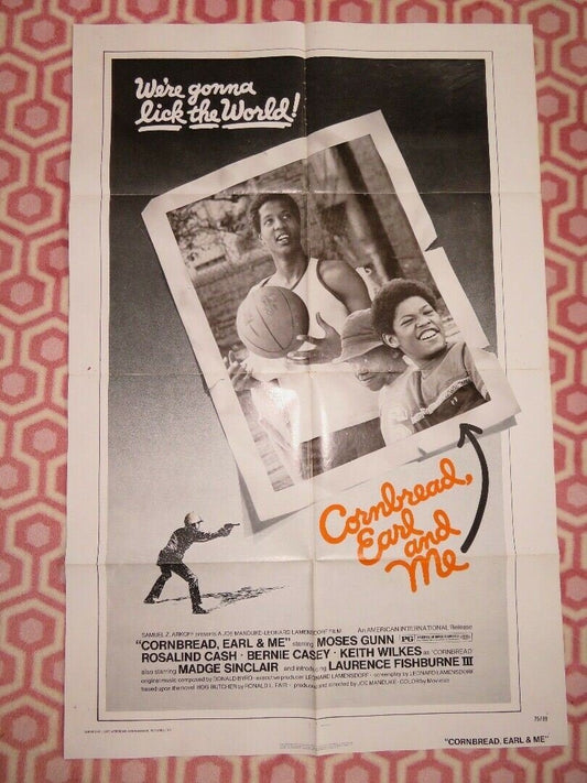 CORNBREAD, EARL & ME US ONE SHEET POSTER MOSES GUNN L.FISHBURNE1975 - Rendezvous Cinema