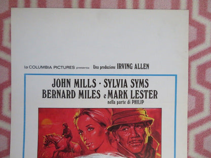 CORRI LIBERO E SELVAGGIO ITALIAN LOCANDINA (27.5"x13") POSTER JOHN MILLS 1970 Movie posters
