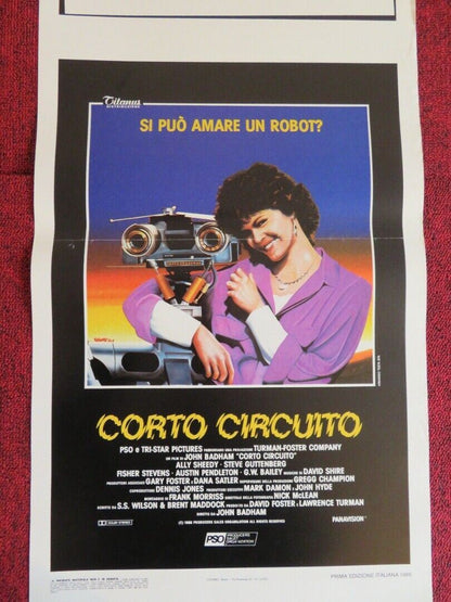 CORTO CIRCUITO / Short Circuit ITALIAN LOCANDINA (27.5"x13") POSTER 1986 - Rendezvous Cinema
