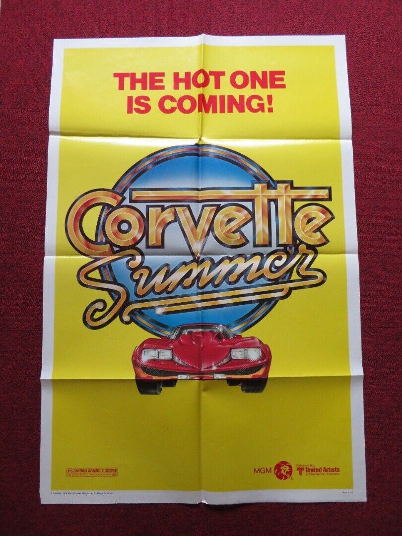 CORVETTE SUMMER FOLDED US ONE SHEET POSTER MARK HAMILL ANIIE POTTS 1978 - Rendezvous Cinema