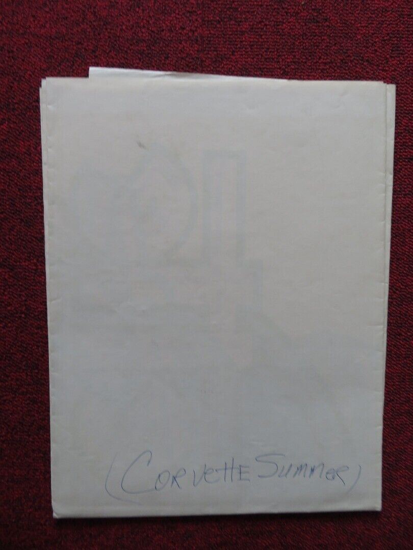 CORVETTE SUMMER FOLDED US ONE SHEET POSTER MARK HAMILL ANIIE POTTS 1978 - Rendezvous Cinema