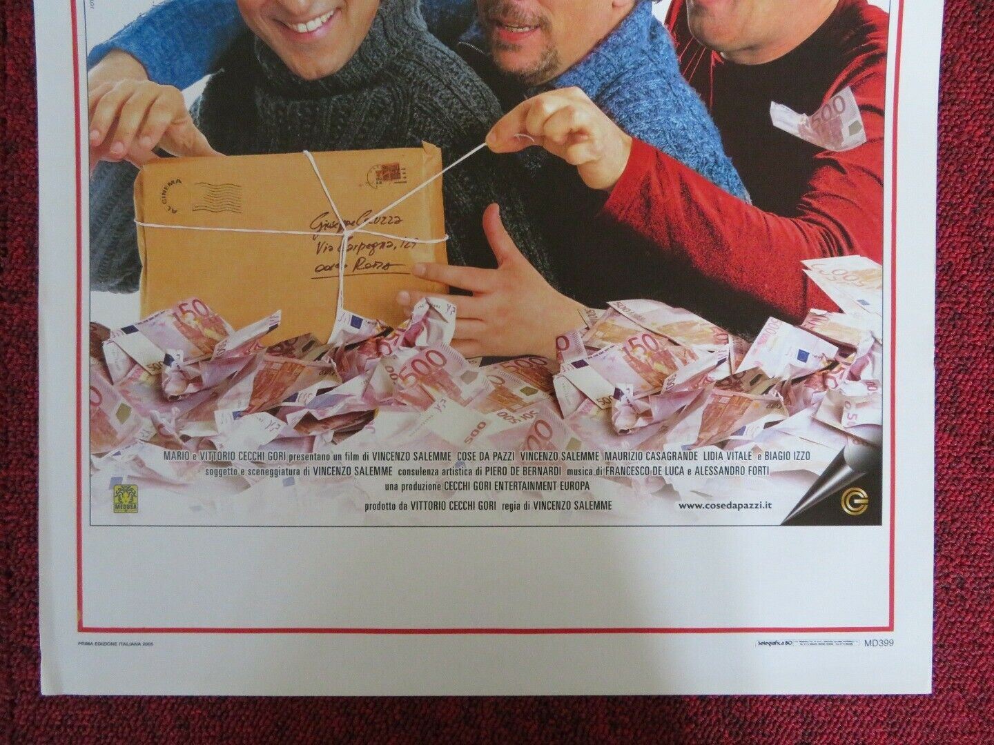 COSE DA PAZZI ITALIAN LOCANDINA (27.5"x13") POSTER VINCENZO SALEMME 2005 - Rendezvous Cinema
