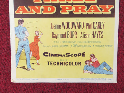 COUNT THREE AND PRAY US INSERT (14"x 36") POSTER VAN HEFLIN JOANNE WOODWARD 1955 Rendezvous Cinema Movie posters