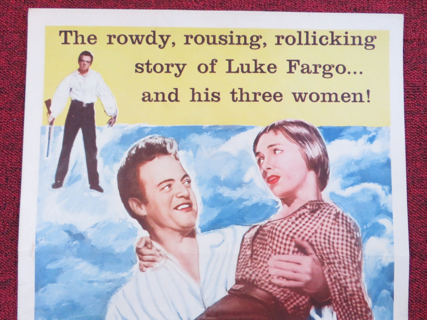 COUNT THREE AND PRAY US INSERT (14"x 36") POSTER VAN HEFLIN JOANNE WOODWARD 1955 Rendezvous Cinema Movie posters