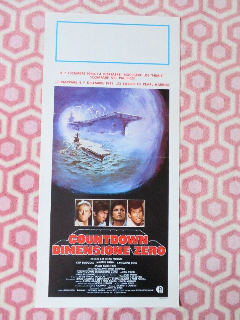 COUNTDOWN DIMESIONE ZERO ITALIAN LOCANDINA (27.5"x13") POSTER MARTIN SHEEN 1980 - Rendezvous Cinema