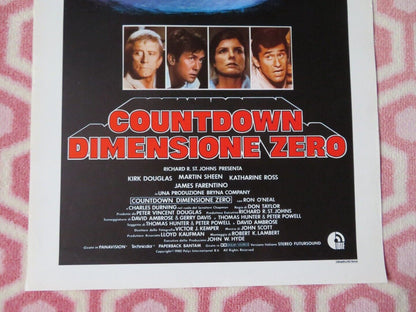 COUNTDOWN DIMESIONE ZERO ITALIAN LOCANDINA (27.5"x13") POSTER MARTIN SHEEN 1980 - Rendezvous Cinema