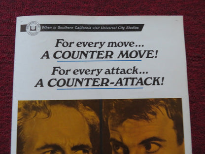 COUNTERPOINT US INSERT (14"x 36") POSTER CHARLTON HESTON MAXIMILAN SCHELL 1968 Rendezvous Cinema Movie posters