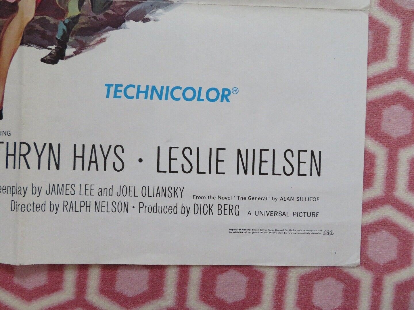 COUNTERPOINT US ONE SHEET POSTER CHARLTON HESTON 1967 68/6 Movie posters