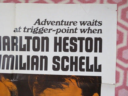 COUNTERPOINT US ONE SHEET POSTER CHARLTON HESTON 1967 68/6 Movie posters