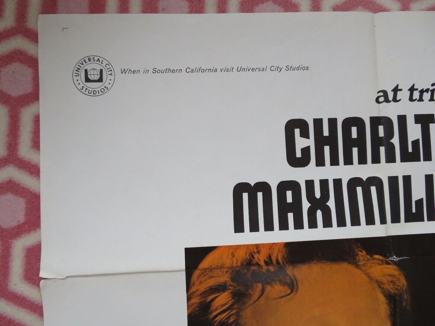 COUNTERPOINT US ONE SHEET POSTER CHARLTON HESTON 1967 68/6 Movie posters