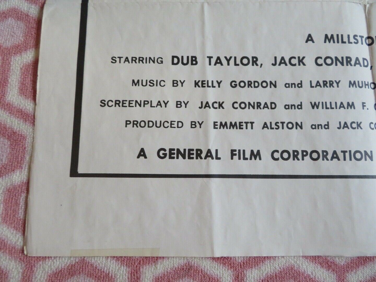 COUNTRY BLUE US ONE SHEET POSTER DUB TAYLOR JACK CONRAD 1973 Movie posters