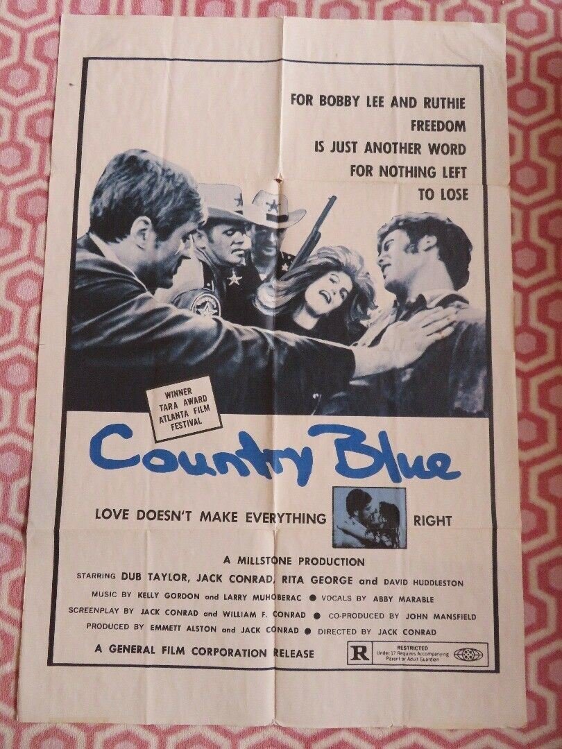 COUNTRY BLUE US ONE SHEET POSTER DUB TAYLOR JACK CONRAD 1973 Movie posters