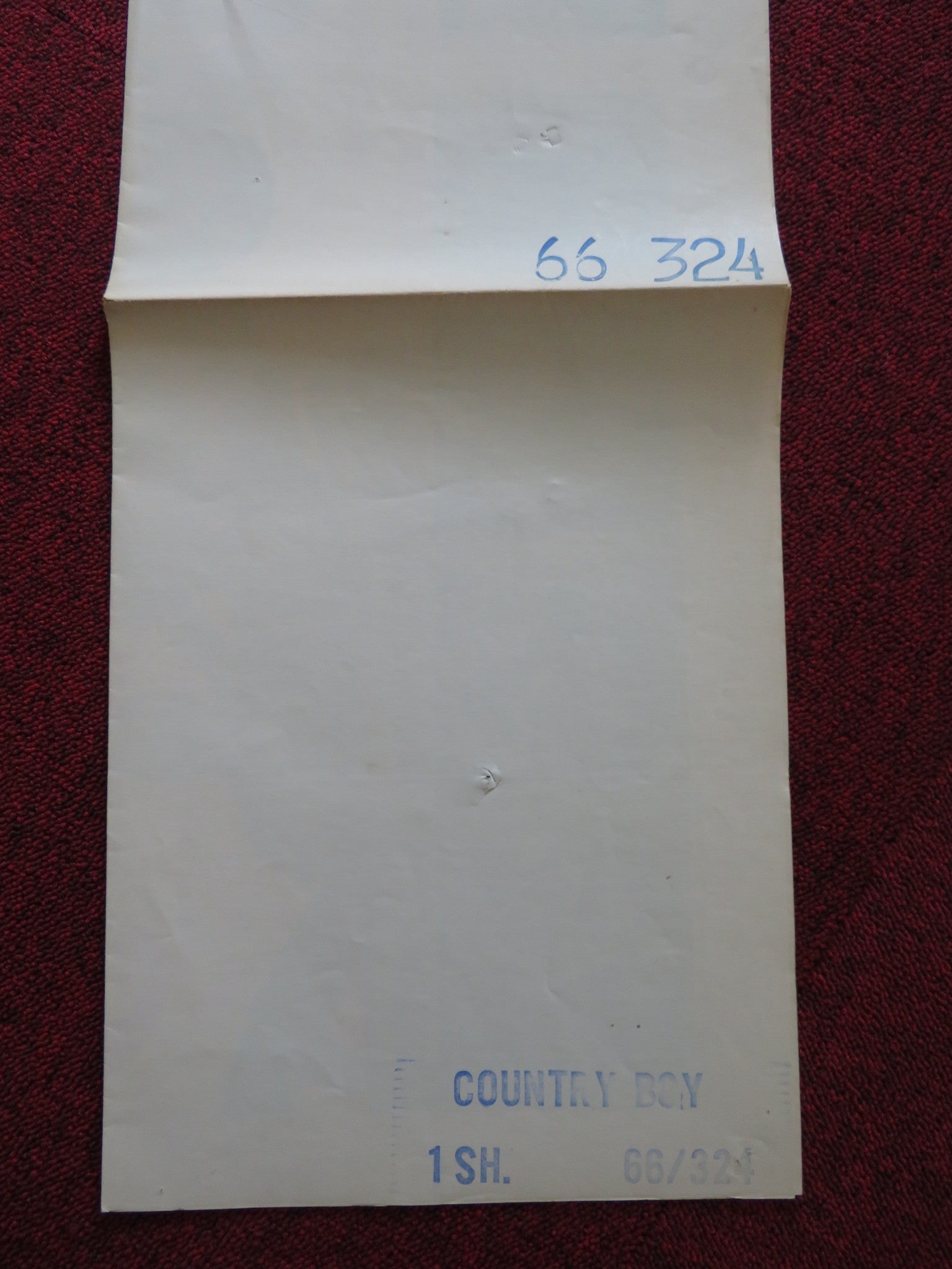 COUNTRY BOY FOLDED US ONE SHEET POSTER RANDY BOONE SHEB WOOLEY 1966 Rendezvous Cinema Movie posters