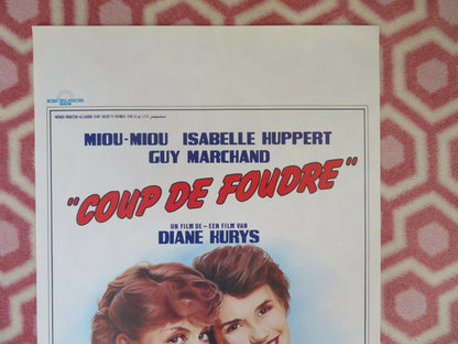 COUP DE FOUDRE/ Entre Nous BELGIUM (21"x13.5") POSTER MIOU - MIOU ISABELLE HUPPERT Movie posters