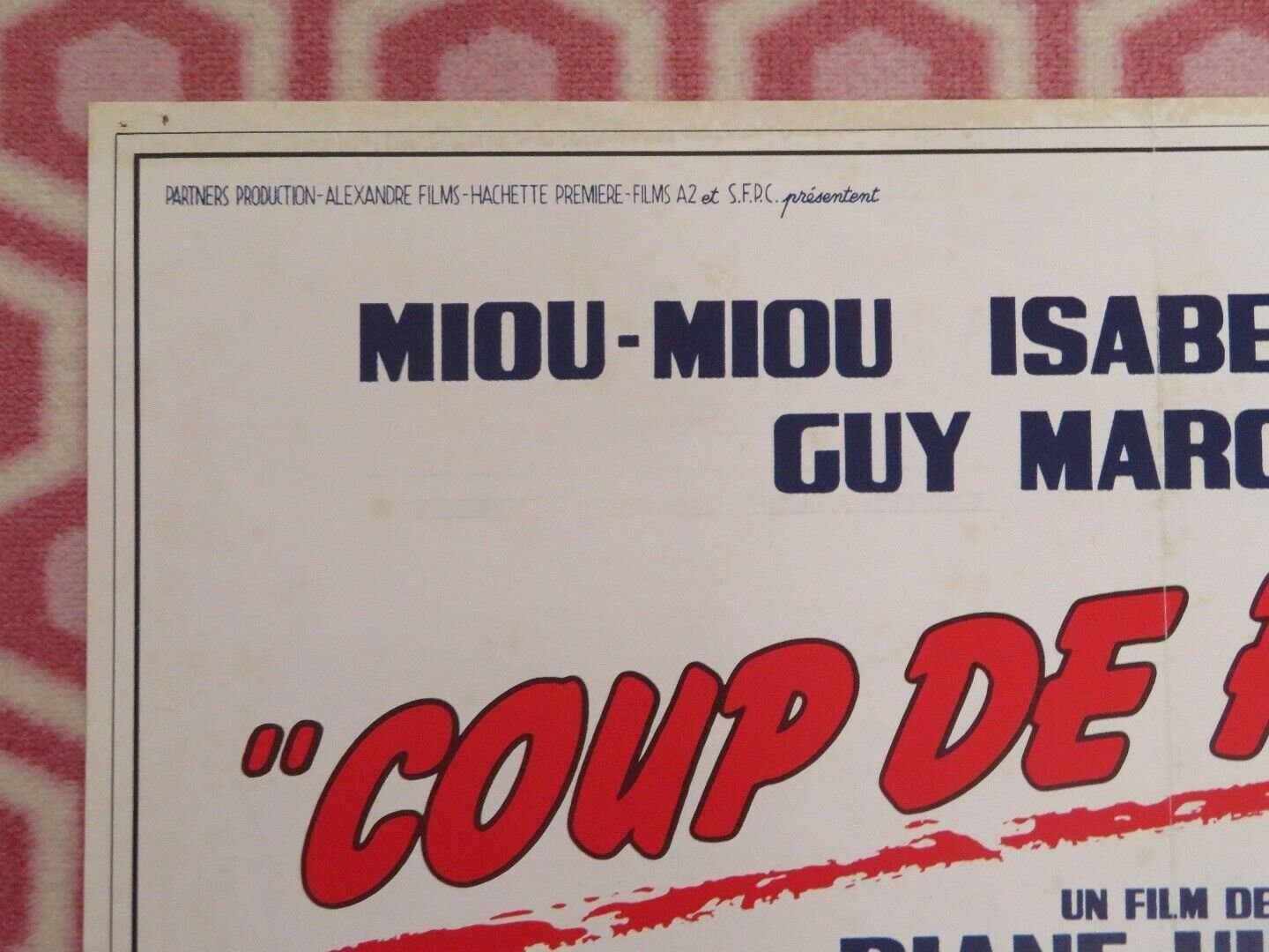 COUP DE FOUDRE/ Entre Nous FRENCH (22.5" x 30") POSTER MIOU - MIOU 1983 Movie posters