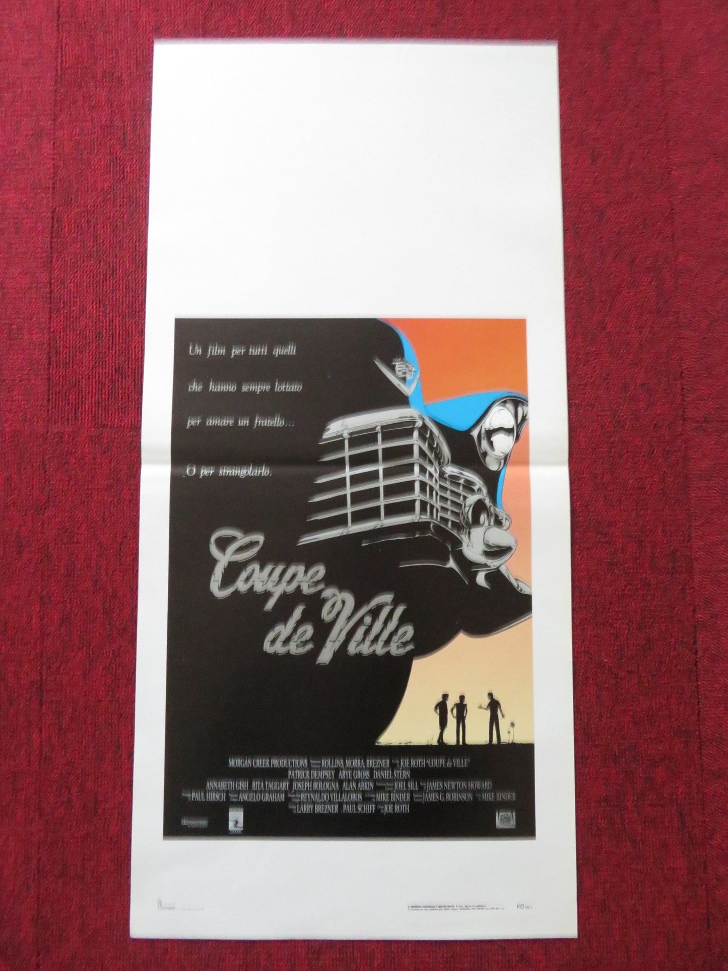 COUPE DE VILLE ITALIAN LOCANDINA POSTER PATRICK DEMPSEY ARYE GROSS 1990 Rendezvous Cinema Movie posters