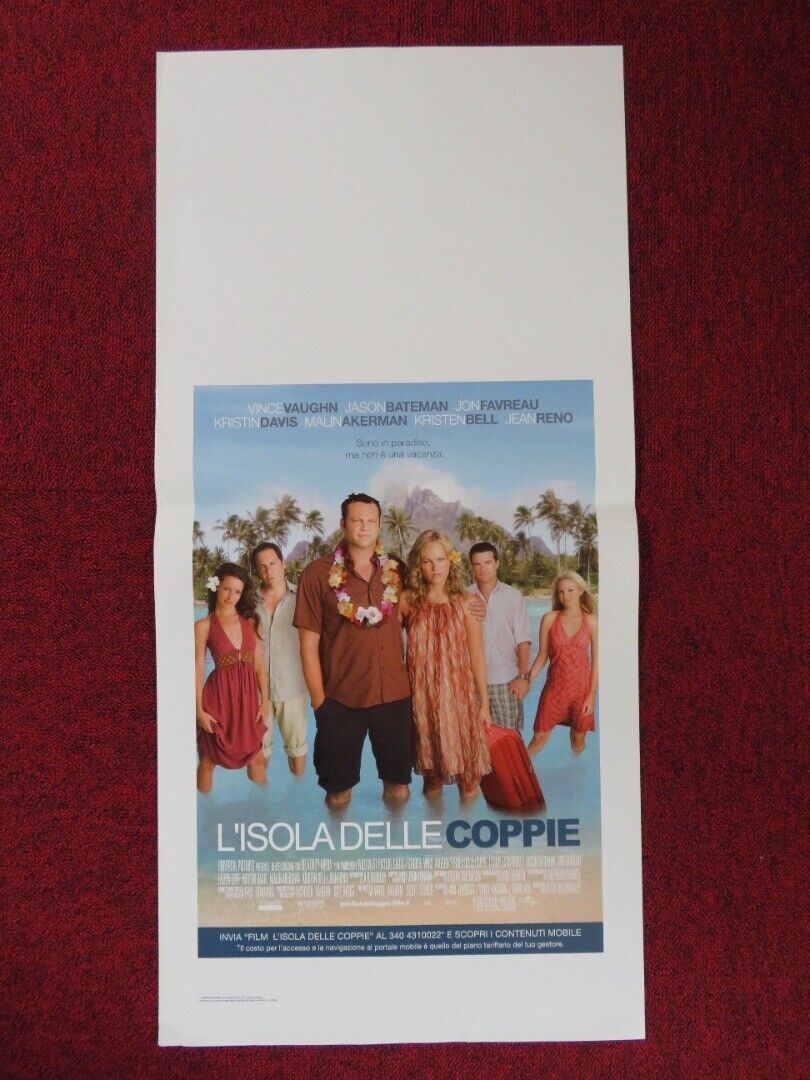 COUPLES RETREAT ITALIAN LOCANDINA (27.5"x13") POSTER V VAUGHN J BATEMAN '09 Movie posters