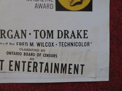 COURAGE OF LASSIE FOLDED US ONE SHEET POSTER ELIZABETH TAYLOR FRANK MORGAN '72 Movie posters