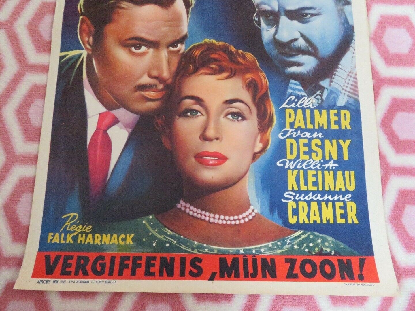COURS DANS LA TOURMENTE/ Tempestuous Love BELGIUM (21.5"x 14") POSTER 1957 Movie posters