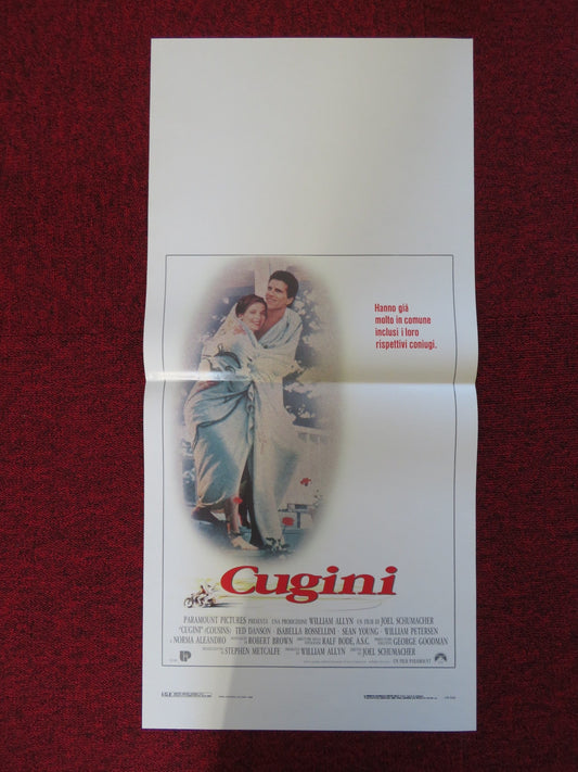 COUSINS ITALIAN LOCANDINA POSTER TED DANSON ISABELLA ROSSELLINI 1989 Rendezvous Cinema Movie posters