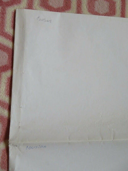 COUSINS US ONE SHEET POSTER TED DANSON ISABELLA ROSSELLINI 1989 Movie posters