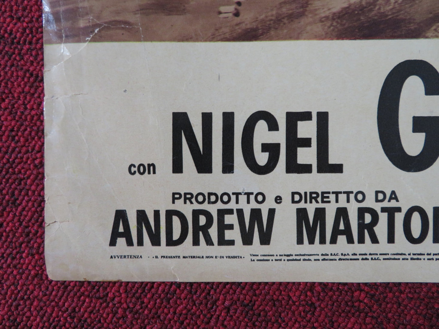 COWBOY IN AFRICA / AFRICA: TEXAS STYLE ITALIAN FOTOBUSTA POSTER H. O'BRIAN 1967 Rendezvous Cinema Movie posters