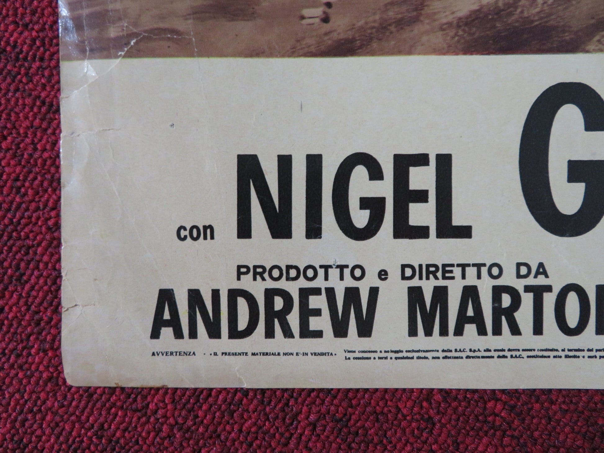 COWBOY IN AFRICA / AFRICA: TEXAS STYLE ITALIAN FOTOBUSTA POSTER H. O'BRIAN 1967 Rendezvous Cinema Movie posters