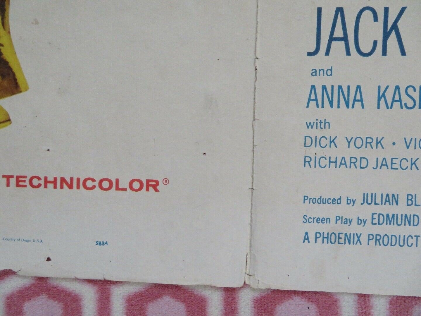 COWBOY US ONE SHEET POSTER GLENN FORD JACK LEMMON 1958 Movie posters