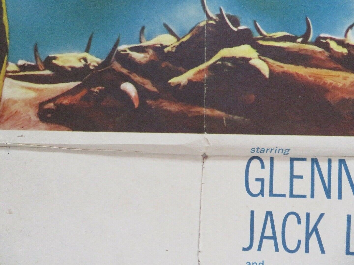 COWBOY US ONE SHEET POSTER GLENN FORD JACK LEMMON 1958 Movie posters