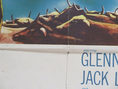 COWBOY US ONE SHEET POSTER GLENN FORD JACK LEMMON 1958 Movie posters