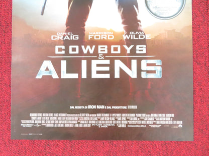 COWBOYS & ALIENS ITALIAN LOCANDINA POSTER DANIEL CRAIG HARRISON FORD 2011 Rendezvous Cinema Movie posters