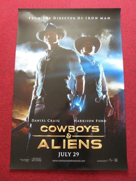 COWBOYS & ALIENS US ONE SHEET ROLLED POSTER DANIEL CRAIG HARRISON FORD 2011 - Rendezvous Cinema