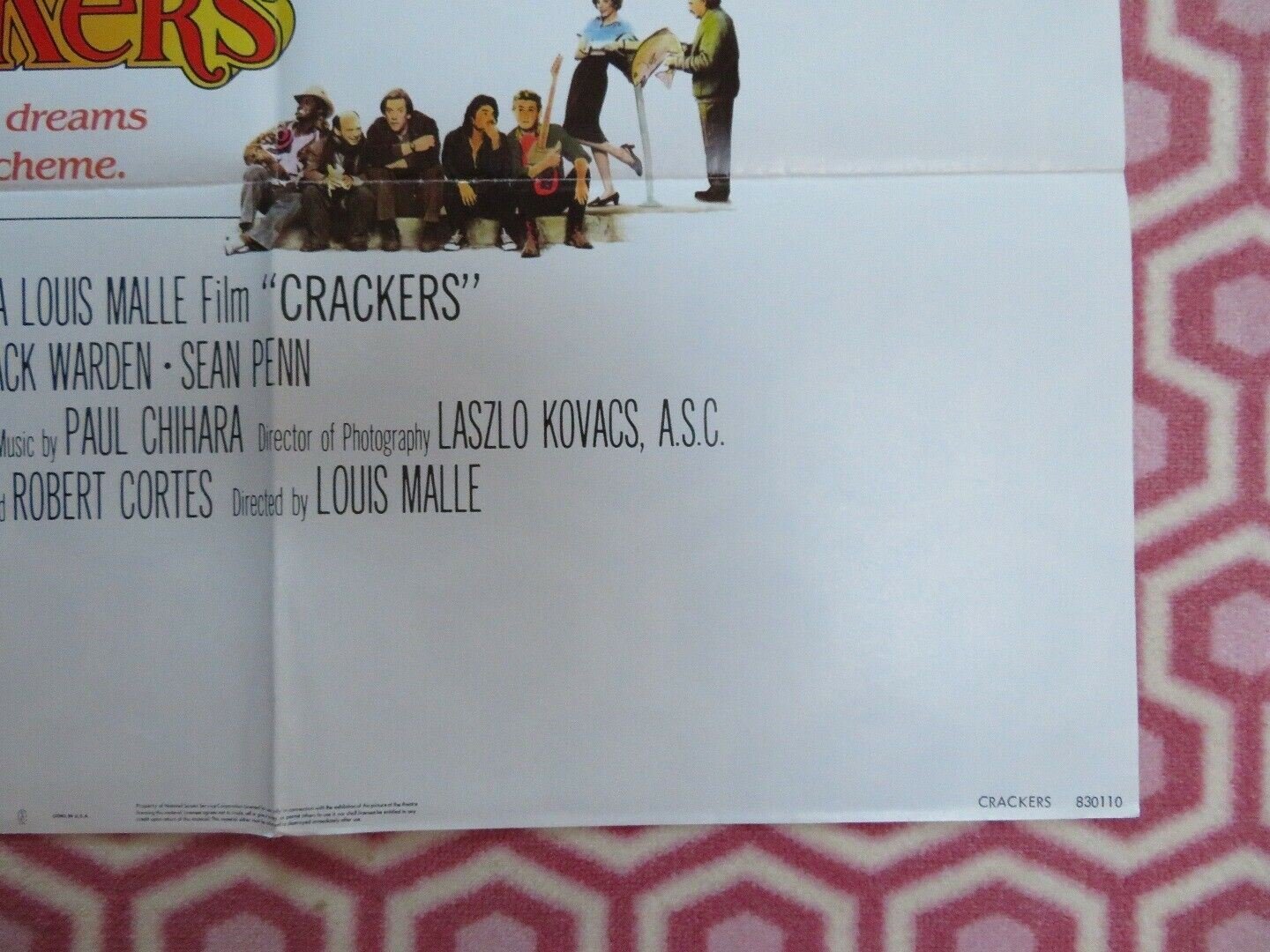 CRACKERS US ONE SHEET POSTER LOUIS MALLE DONALD SUTHERLAND 1983 Movie posters