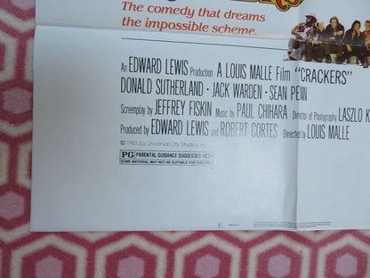 CRACKERS US ONE SHEET POSTER LOUIS MALLE DONALD SUTHERLAND 1983 Movie posters