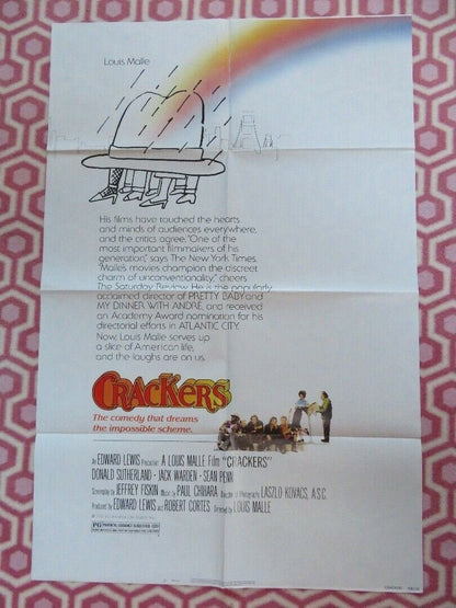 CRACKERS US ONE SHEET POSTER LOUIS MALLE DONALD SUTHERLAND 1983 Movie posters