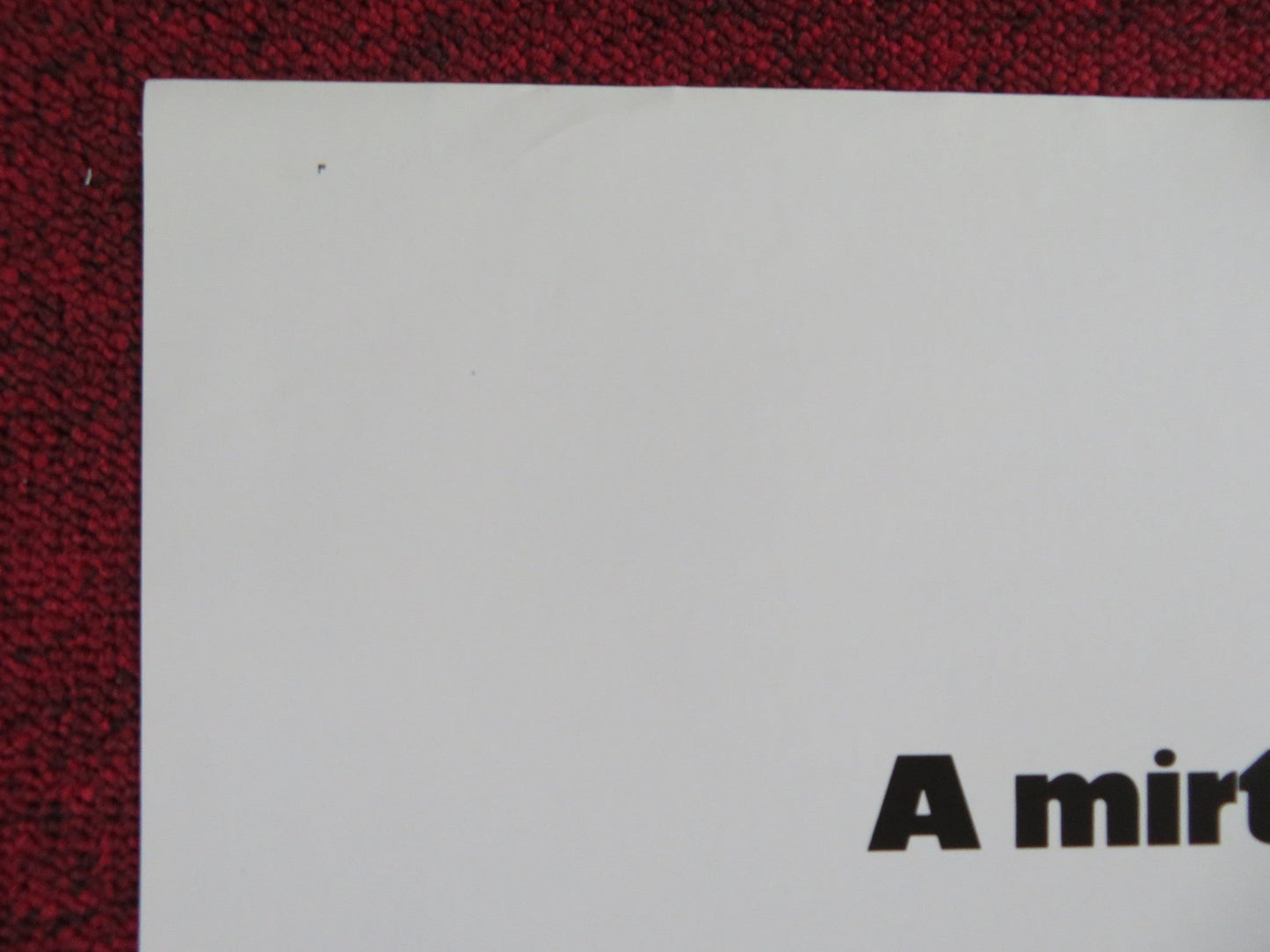 CRACKING UP FOLDED US ONE SHEET POSTER MICHAEL MISLOVE FRED WILLARD 1977 Rendezvous Cinema Movie posters