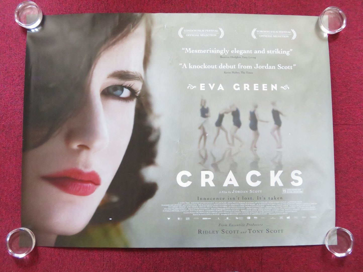 CRACKS UK QUAD (30"x 40") ROLLED POSTER EVA GREEN JUNO TEMPLE 2009 Rendezvous Cinema Movie posters